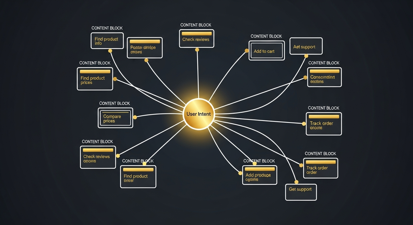 Micro-Intent Map visualization showing the relationship between big prompts and sub-queries