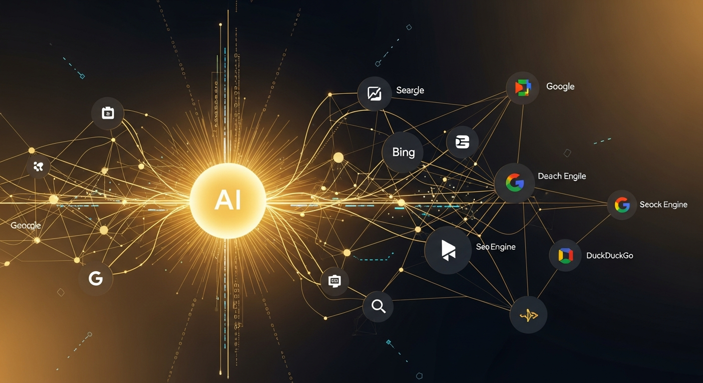 AI search optimization flow visualization
