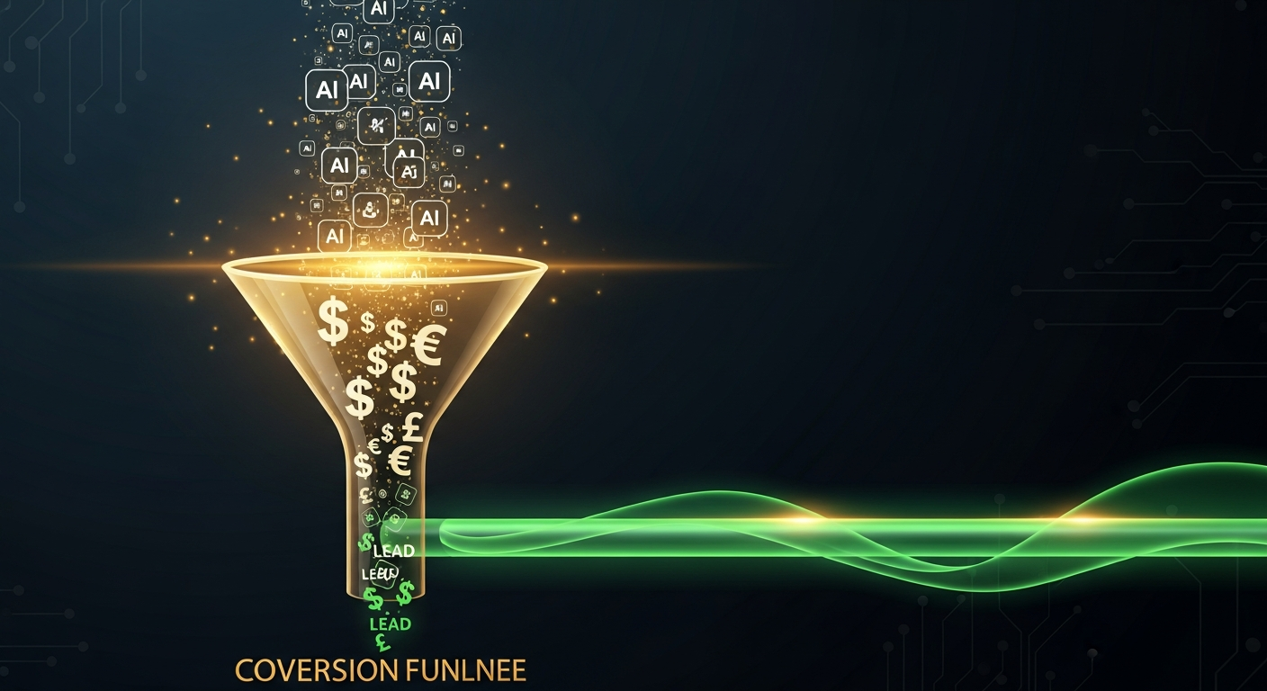 Zero-click conversion funnel showing the path from AI citations to revenue